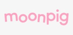 The text says "moonpig".